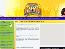 Tablet Screenshot of centralcitydance.com